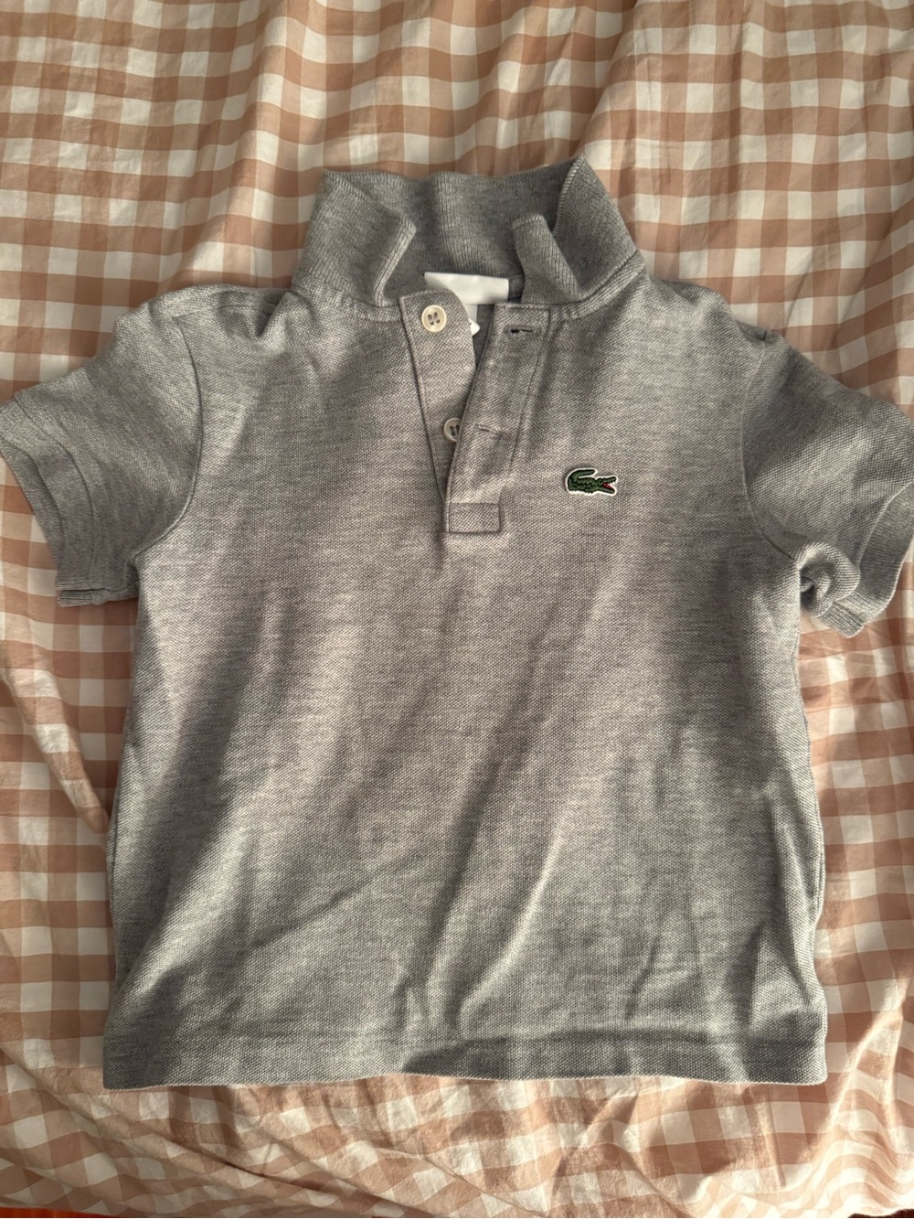 Toddler boys grey polo Lacoste size 4T